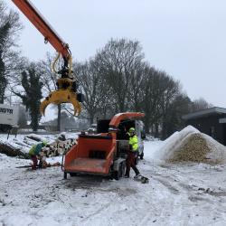 Velklus voor provincie Drenthe, aanleg rotonde Tynaarlo